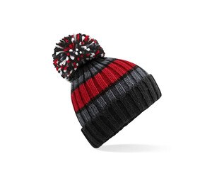 BEECHFIELD BF392 - Beanie with pom pom Black Cherry