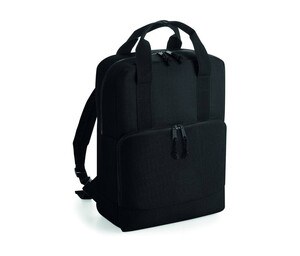 BAG BASE BG287 - RECYCLED TWIN HANDLE COOLER BACKPACK Black